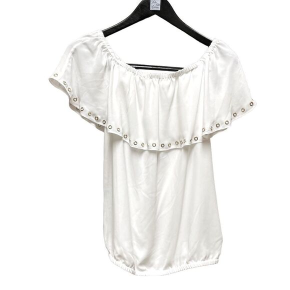 🌟75% OFF🌟Michael Kors🌟Off Shoulder White Top - Picture 1 of 2